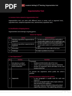 Academic Writing - Argumentative Text - (Student Version)