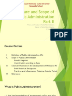 Nature and Scope of Public Administratio