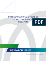 MSF Research Series Intergenerational Effects of Divorce On Children in Singapore
