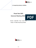 IMDIA General Meeting Application Sheet - 2023 (Ind)