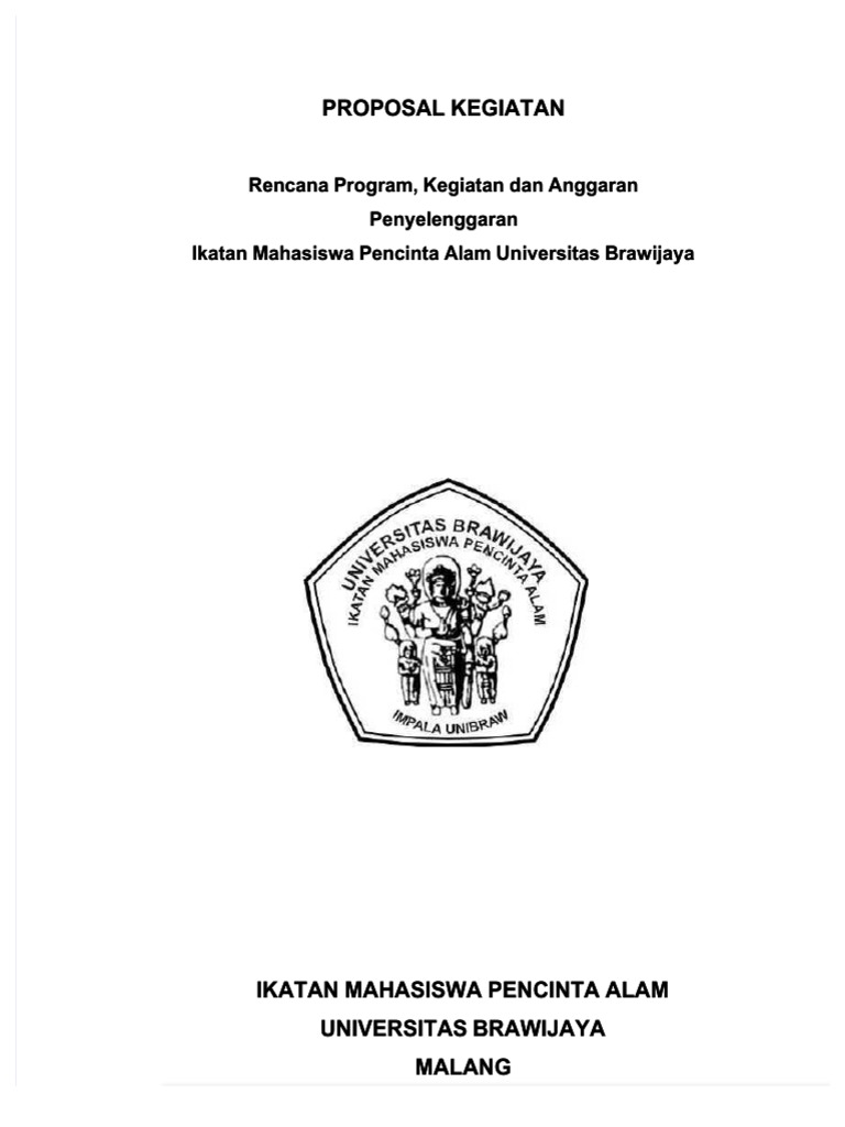 Proposal Kegiatan IMPALA Universitas Brawijaya | PDF | Karier ...