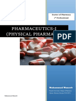 Pharmaceutics I (Physical Pharmacy) Complete Notes by Muhammad Muneeb