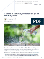 3 Steps To Naturally Increase The PH of Drinking Water - Water Wisdom - Mayu Water Blog