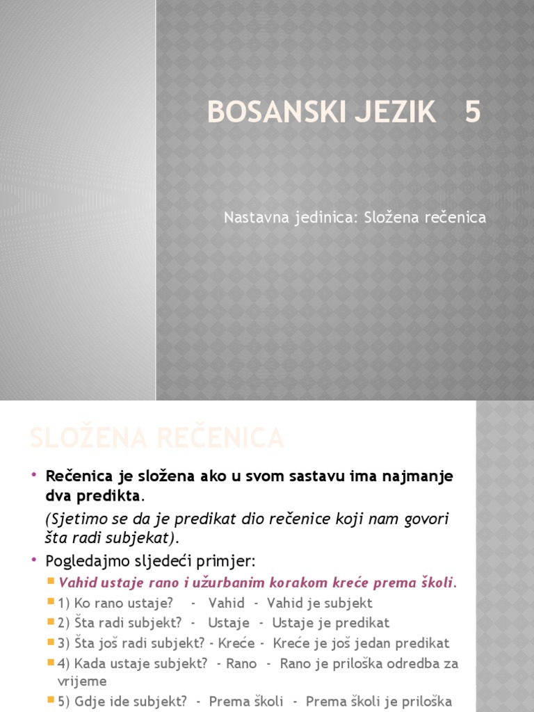 Složena Rečenica | PDF