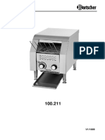 Technical Manual - Conveyor Toaster Mini - Bartscher TT-300