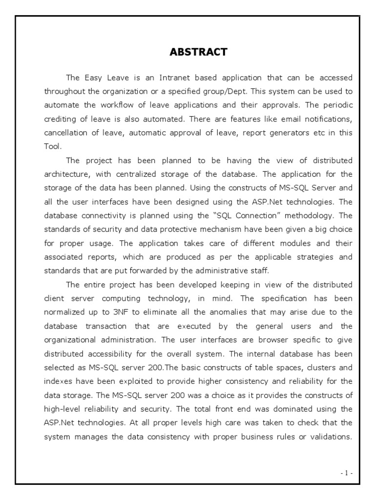 Employee Leave Management System Pdf World Wide Web Internet Web