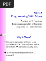 Slot13-Programming With Menu