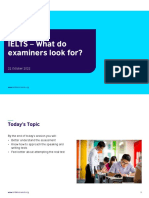 Webinar 22 Oct - What Examiners Look For