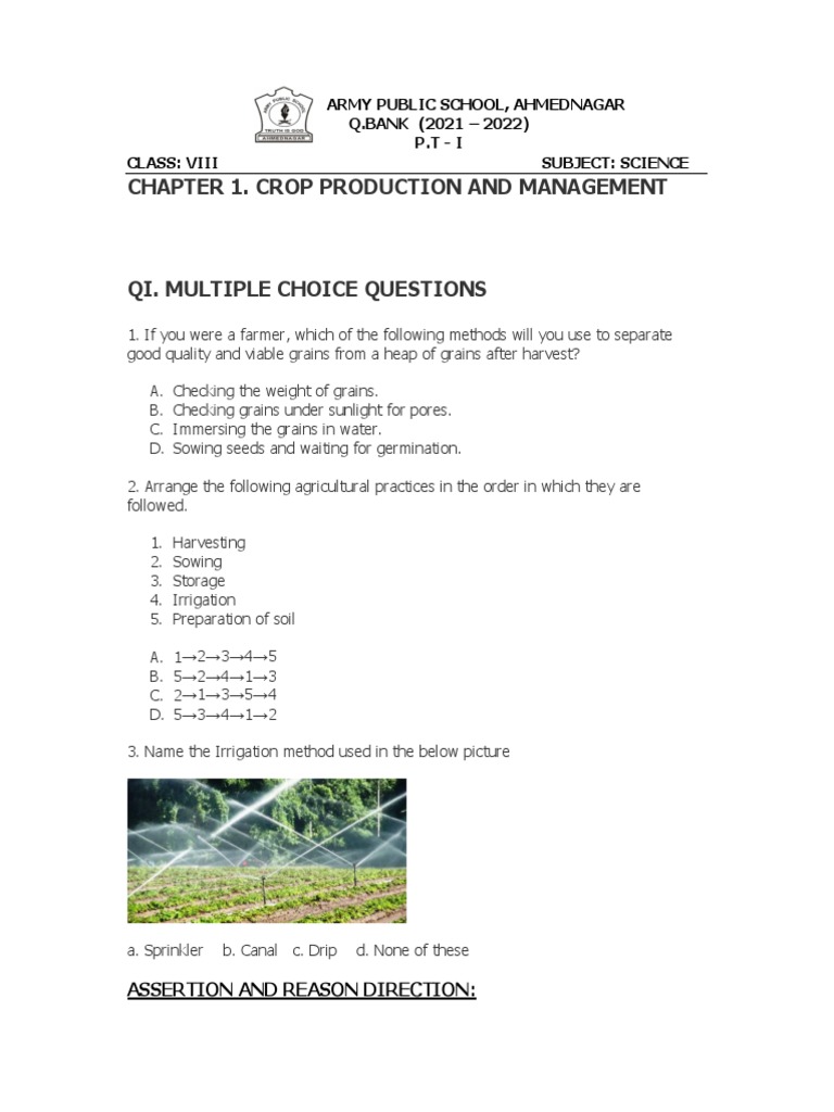 The modern method of irrigation is___________(a) Sprinkler system(b) Drip  system(c) Both A and B(d) None of these