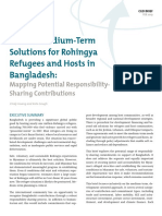 Toward Medium Term Solutions Rohingya Refugees and Hosts Bangladesh Mapping Potential