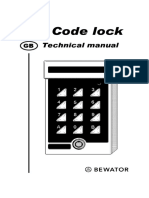 K44 Code Lock: Technical Manual