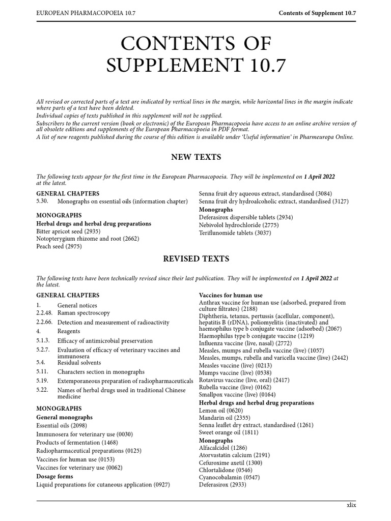 Contents of supplement 10 7 download free pdf vaccines pharmacology