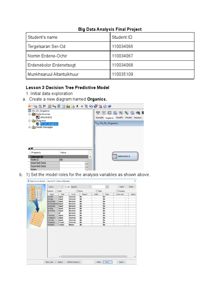 Final Exam For SAS Enterprise Miner PDF Regression Analysis