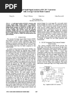 A Unified Small Signal Analysis of DC-DC Converters With Average Current Mode Control