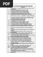 Class 12 Physics Investagatory Project