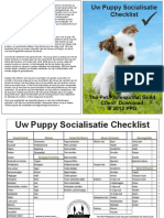 Puppy Socialization Check List Dutch