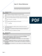 Topic O Wave Behaviour Notes BJW Edit