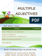 Multiple Adjectives
