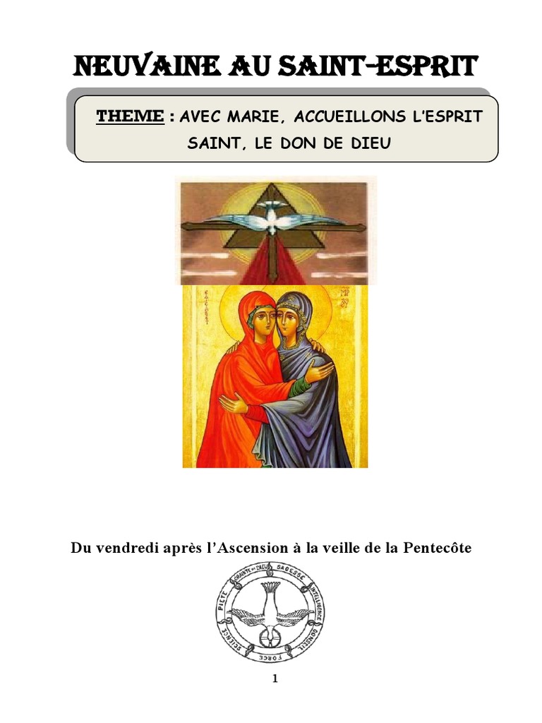 Neuvaine À L'esprit Saint PDF SaintEsprit Jésus