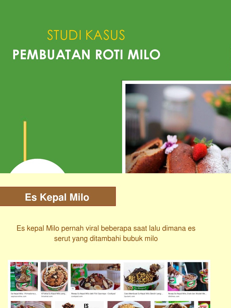 Roti Milo: Inovasi Roti Modern | PDF | Kesehatan Holistik