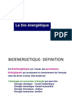 Bioenergetique INTRODUCTION2021