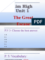 Unit 1 - The Great Escape