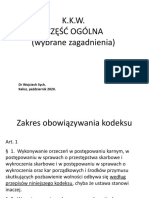 Sych - K.K.W. Część Ogólna