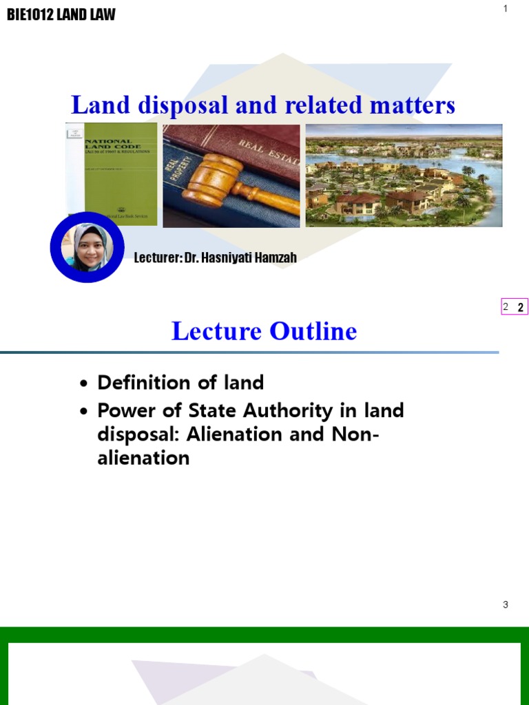 2 - Land Disposal | PDF | Property Law | Common Law
