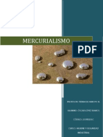 Mercurialismo: intoxicación por mercurio