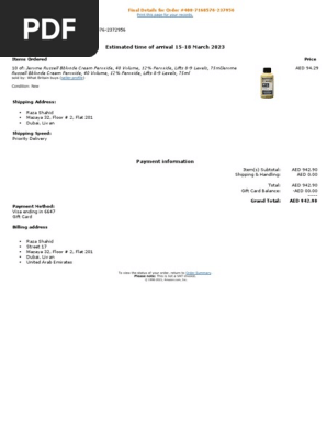 amazon invoice