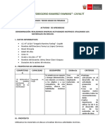 Sesión de Aprendizaje- 3er Grado de Primaria Residuos Solidos (1)