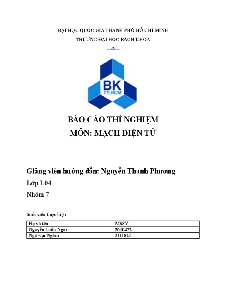 Thí nghiệm mđt buổi 2 | PDF