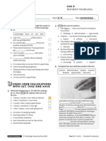 Vocabulary Standard Unit6 Without Answers