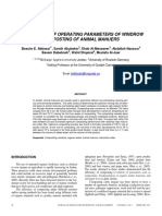 Optimization of Operating Parameters of Windrow Composting of Animal Manuers