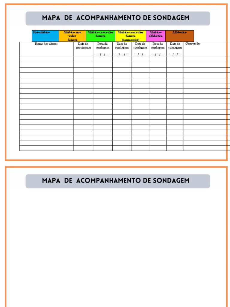 Mapa de sondagem edit vel pdf