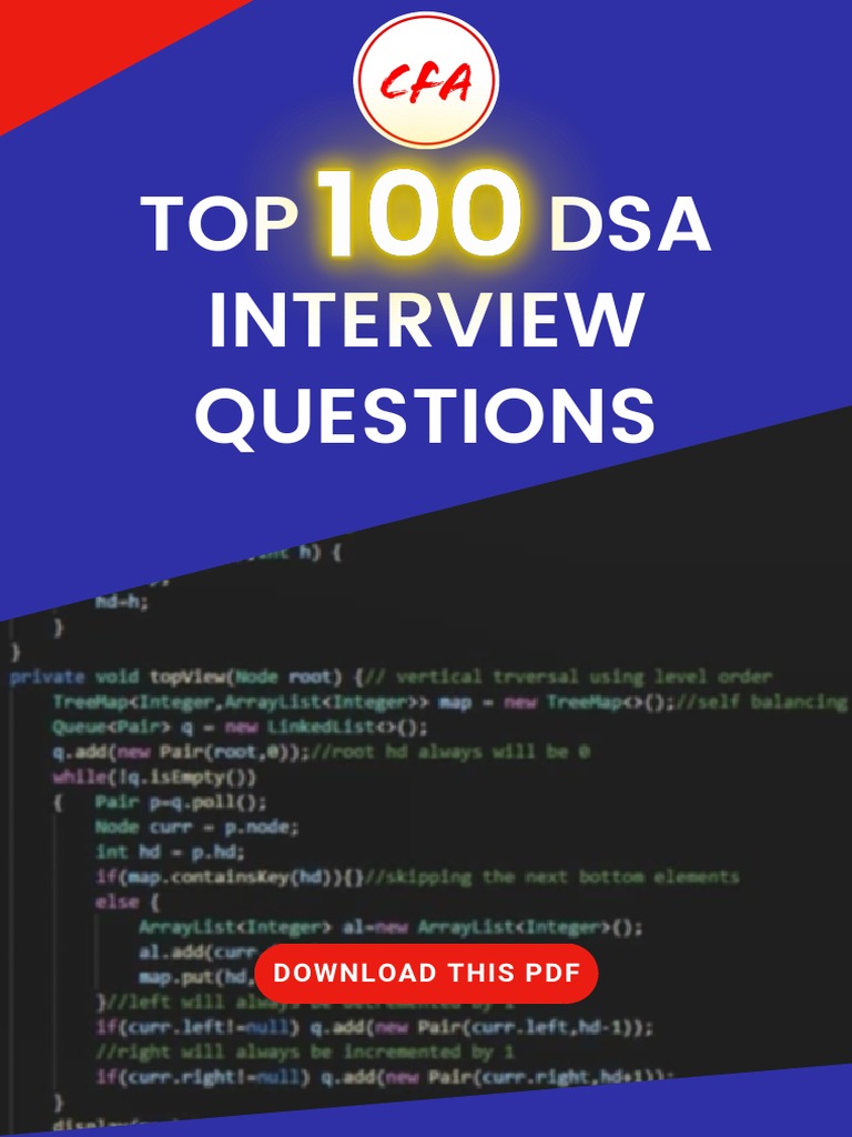 Top 100 coding questions for job pdf