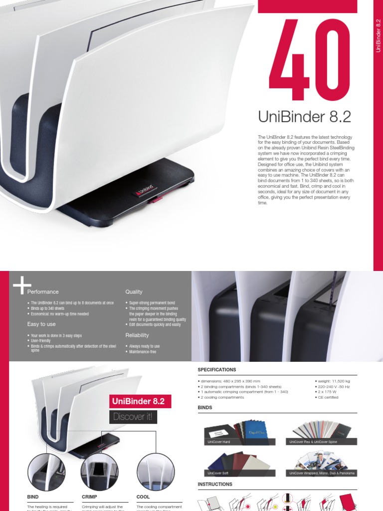 UniBinder 8.2 - 0 | Download Free PDF | Bookbinding | Building Materials