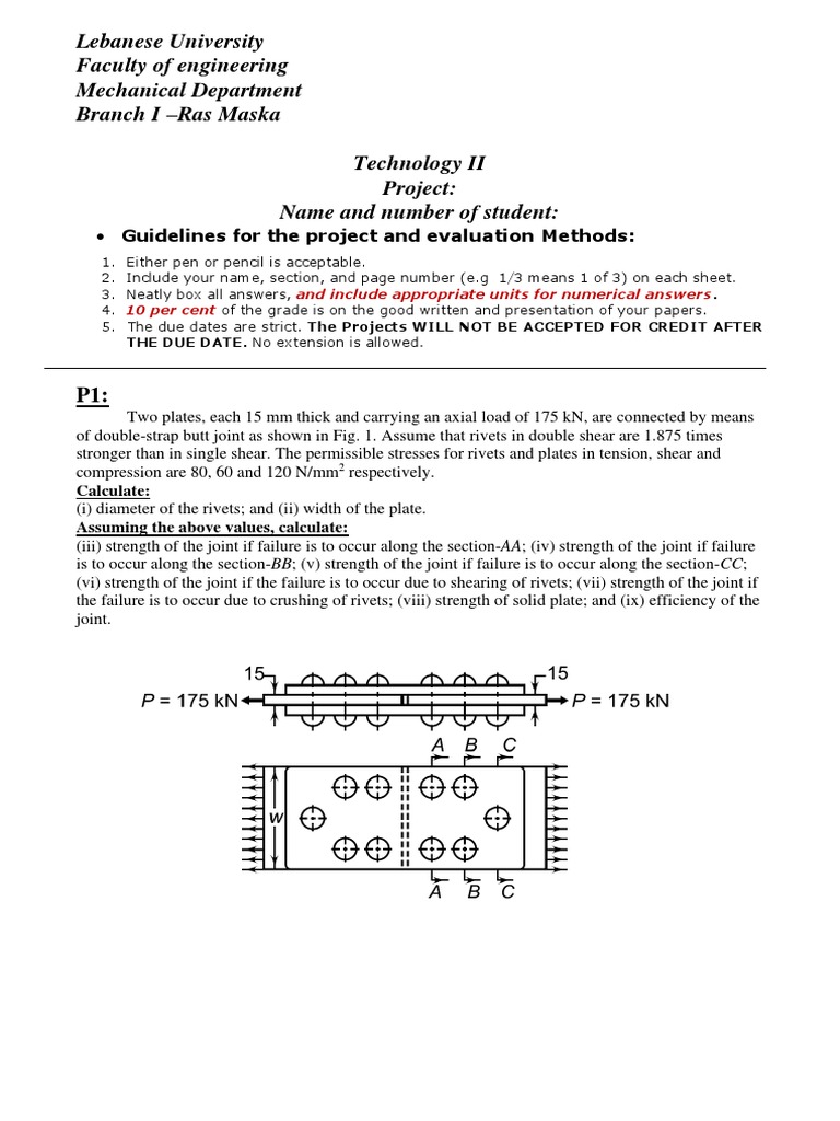Mechanical Engineering Project Guidelines | PDF | Technology & Engineering