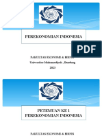 Perekonomian Indonesia Pertemuan Ke-1, Ke-2, Ke-3, Ke 4, Ke 5, Ke6 UMB