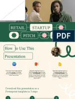 Green and Beige Retail Startup Pitch Deck