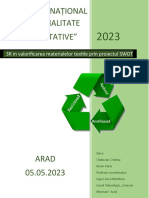 3R in Valorificarea Materialelor Textile Prin Proiectul SWOT[1]