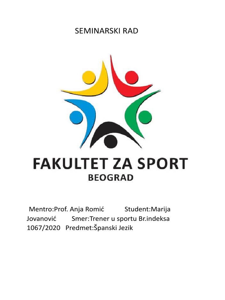 SEMINARSKI RAD Španski Jezik 1 | PDF