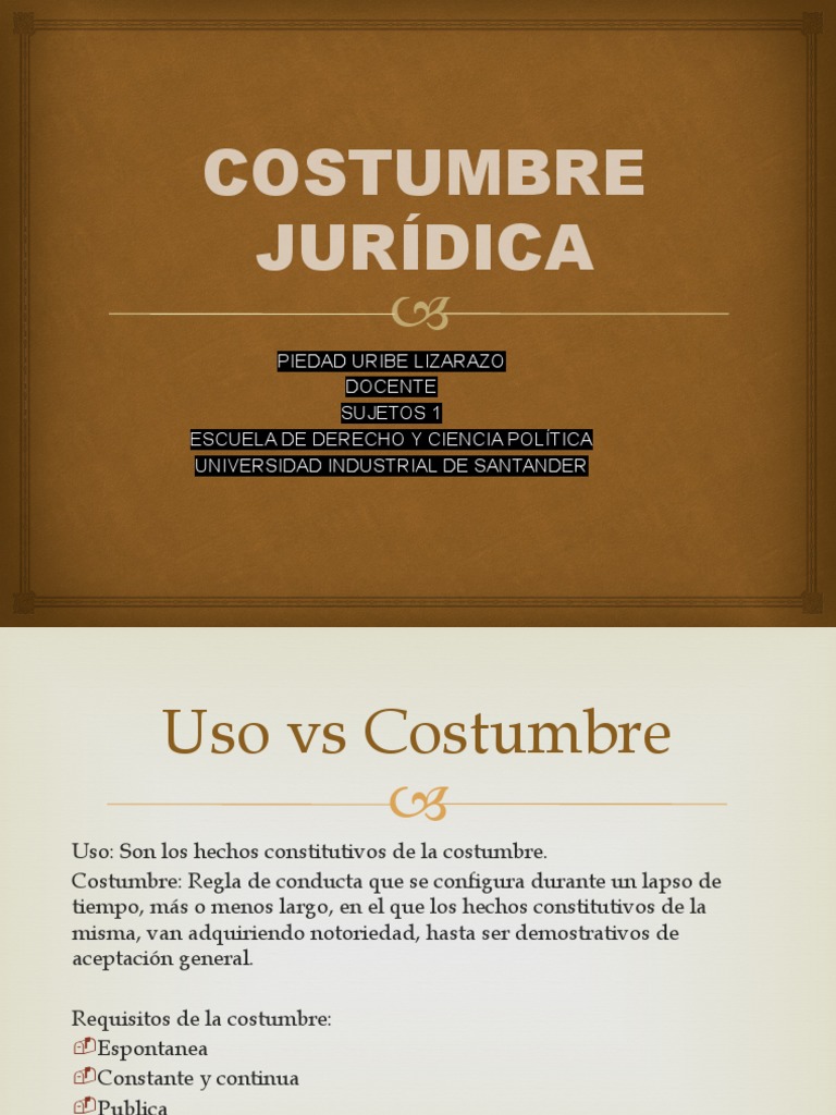 Costumbre Juridica PDF