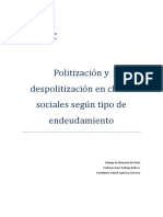 Daniel Espinoza Carrasco - Politización y Despolitización de Las Clases Sociales Según Endeudamiento (Tesis U. de Chile)
