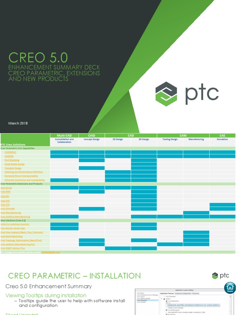 Creo 5.0 Enhancements Overview | PDF | Simulation | Computing
