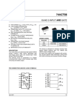 Quad 2-Input and Gate: Order Codes