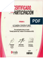 Certificado Alejandra Corvera Flores