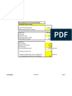 Financial Model Assumptions for Solar PV Project