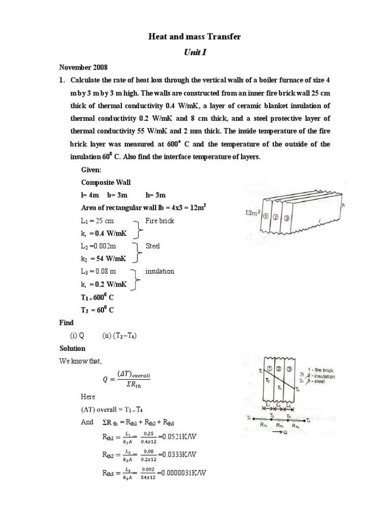 Heat Transfer Calculations and Analysis | PDF | Heat Transfer | Thermal ...