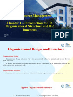 Chapter 1 - Introduction To HR and Org. Structure
